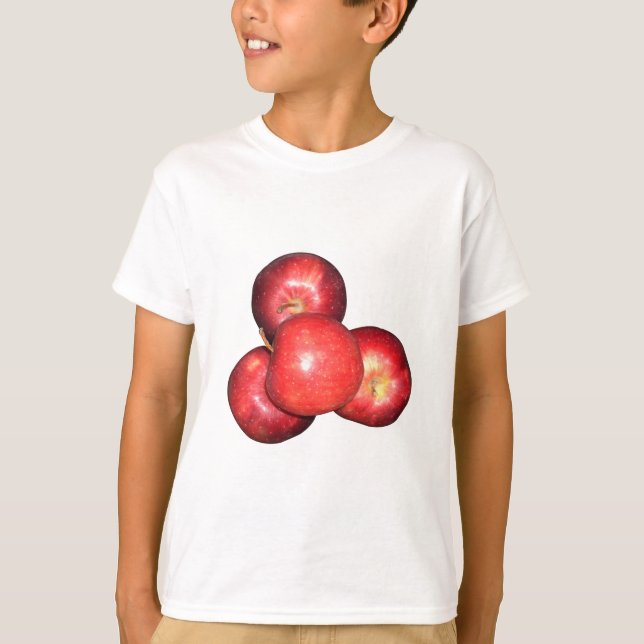 Sweet & Crisp Red Apples - Bio Fruchtwerbung T-Shirt (Vorderseite)