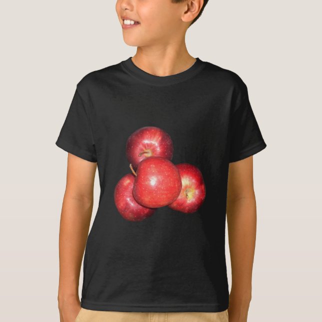 Sweet & Crisp Red Apples - Bio Fruchtwerbung T-Shirt (Vorderseite)