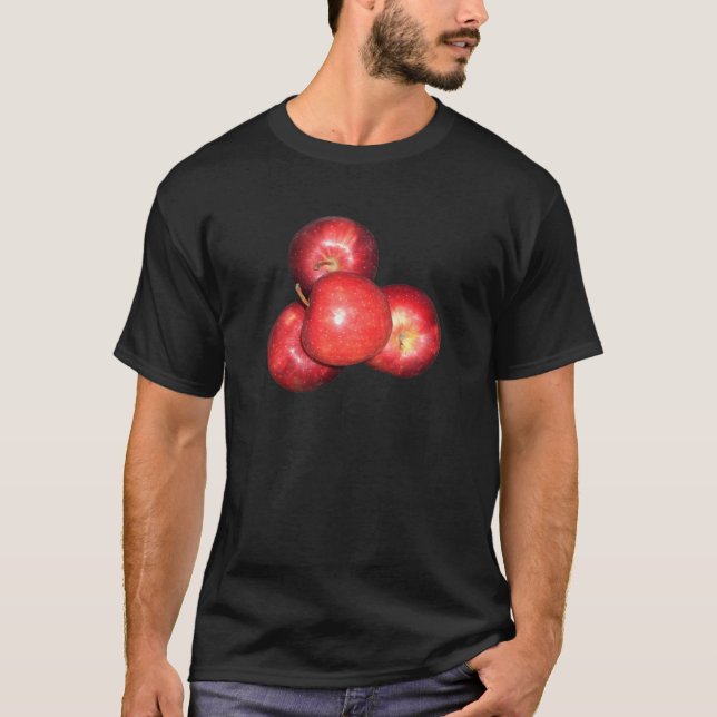 Sweet & Crisp Red Apples - Bio Fruchtwerbung T-Shirt (Vorderseite)