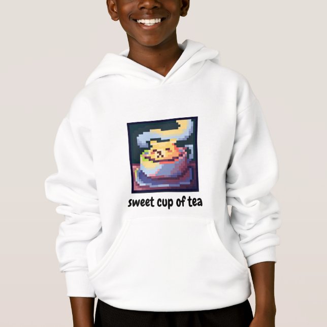 sweet cup of tea, pixelart, Pixel Art, shirt (Vorderseite)