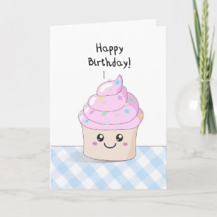 Sweet Cupcake - Happy Birthday card Karte