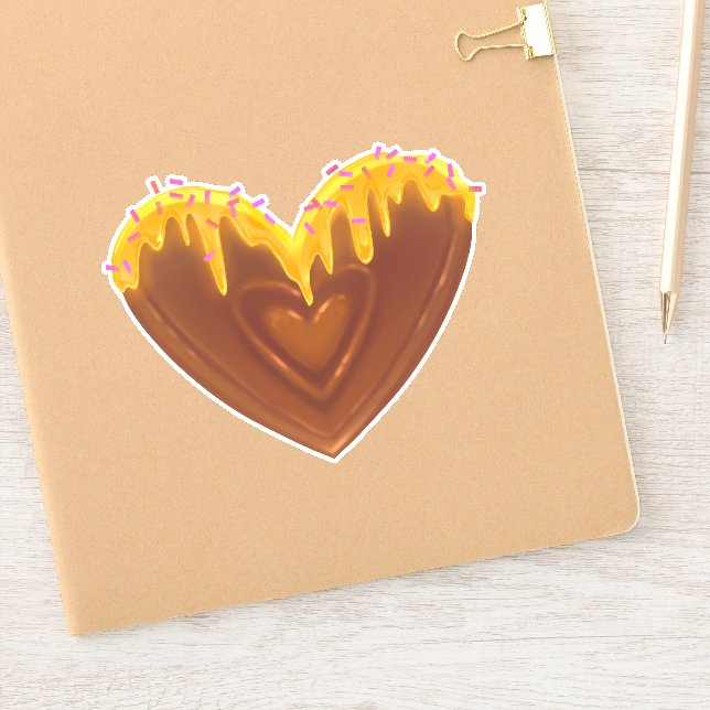 Sweet Custom Cut Vinyl Sticker (Notizbuch)