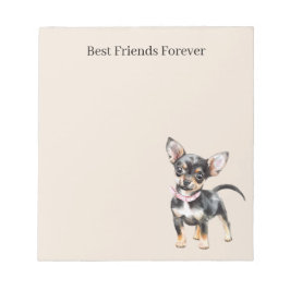 Sweet Cute Brown Cream Chihuahua Dog Best Friends Notizblock
