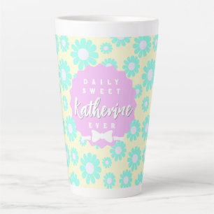 Sweet Daisy Baby Pastel Green Blue Pink Milchtasse