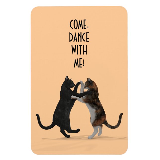 Sweet Dancing Cats Magnet (Vertikal)