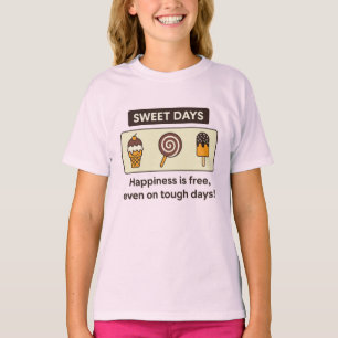 Sweet Days - Ice Cream & Candy Kids Design T - Shi T-Shirt