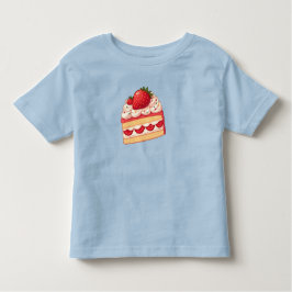 Sweet Delight: Erdbeere Shortcake glänzend Kleinkind T-shirt