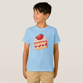 Sweet Delight: Erdbeere Shortcake glänzend T-Shirt