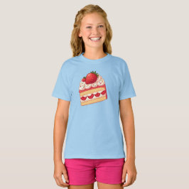 Sweet Delight: Erdbeere Shortcake glänzend T-Shirt
