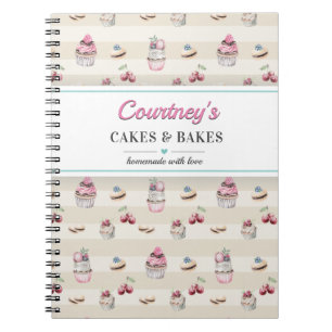 Sweet Dessert Rezept Book Zuhause Cook Notebook Notizblock