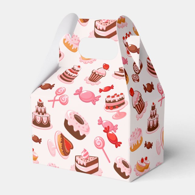 Sweet Desserts Zelt Gefallen Box Geschenkschachtel (Vorderseite)