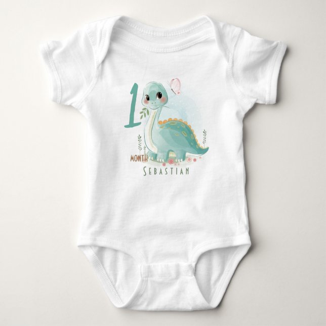 Sweet dino Baby Bodysuit Baby Strampler (Vorderseite)