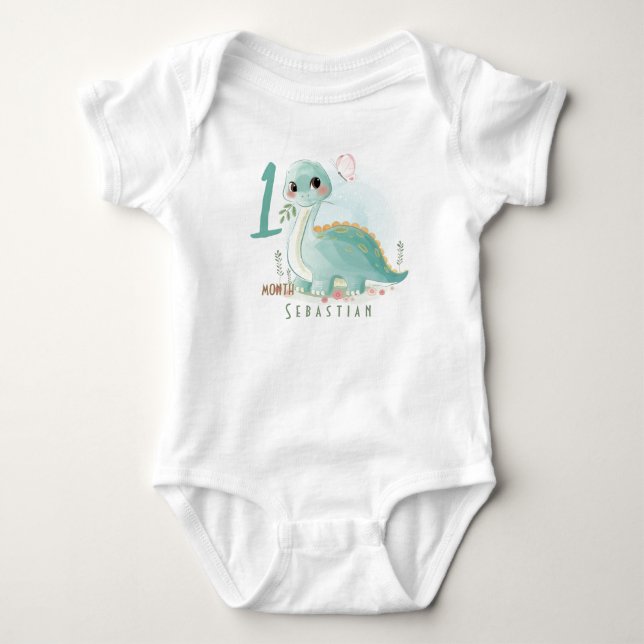 Sweet dino Baby Bodysuit Strampler (Vorderseite)