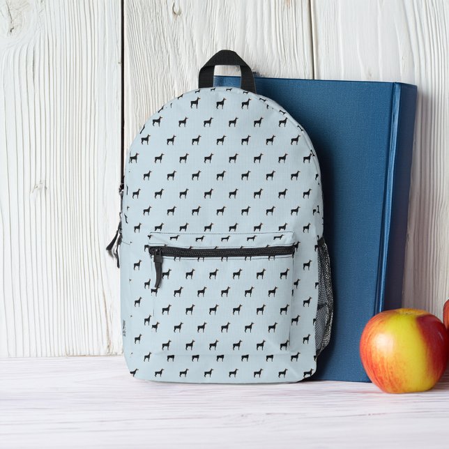 Sweet Doberman Hunde Muster Personalisiert Bedruckter Rucksack (Von Creator hochgeladen)