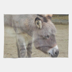 Sweet Donkey, Animal Gray, Horse Family Geschirrtuch