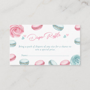 Sweet Donut Baby Showdiaper Raffle Ticket Begleitkarte