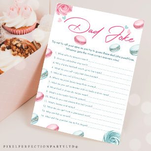 Sweet Donut Baby Shower Vater Joke Game Card Einladung