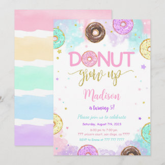 Sweet Donut Birthday Einladung