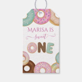Sweet Donut Birthday | Party für farbige Kinder - Geschenkanhänger
