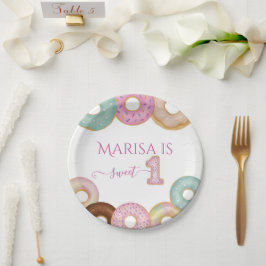 Sweet Donut Birthday | Party für farbige Kinder - Pappteller