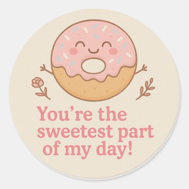 Sweet Donut Danke, Sticker (Vorderseite)
