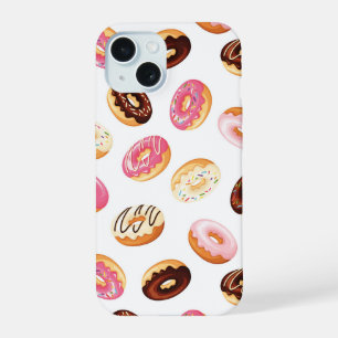 Sweet Donut Pattern iPhone 15 Hülle