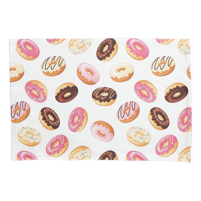 Sweet Donut Pattern Kissenbezug (Vorderseite-Links)