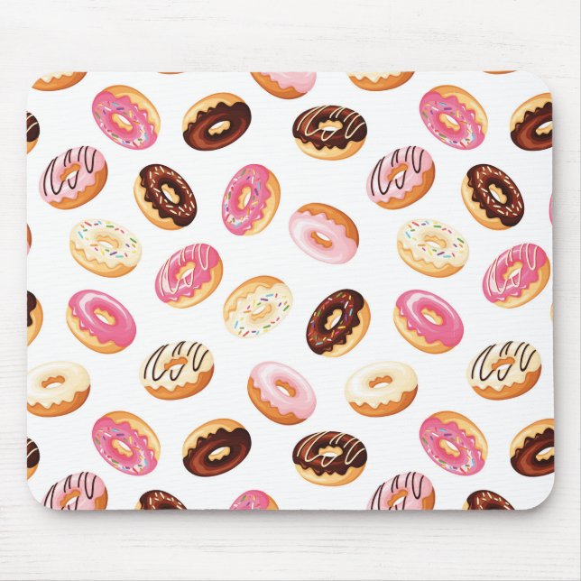 Sweet Donut Pattern Mousepad (Vorne)
