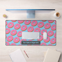 Sweet Donut Rings - Rosa / Blau - Funny Text hinzu