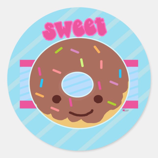 Sweet Donut Sticker (Vorderseite)