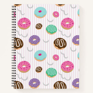 Sweet Donuts Bäckerei SpiralNotebook Notizbuch