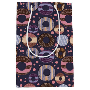 Sweet Donuts Girl Baby Dusche Lila Mittlere Geschenktüte