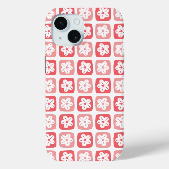 Sweet Dot Petals Rosa Case-Mate iPhone Hülle (Rückseite)