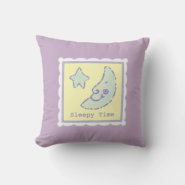 Sweet DreamMoon und Star Sleepy Time Baby Lavender Kissen (Vorderseite)