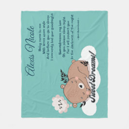 Sweet Dreams Baby Bear Fleecedecke
