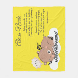 Sweet Dreams Baby Bear Fleecedecke