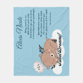 Sweet Dreams Baby Bear Fleecedecke