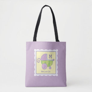 Sweet Dreams Baby Carriage Lavendel Mit Monogramm