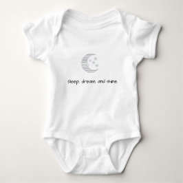 Sweet Dreams Baby - Crescent Moon & Stars Baby Out Strampler