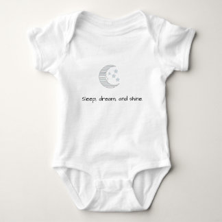 Sweet Dreams Baby - Crescent Moon & Stars Baby Out Strampler