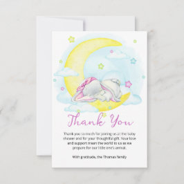 Sweet Dreams Baby Dusche Dankeskarte