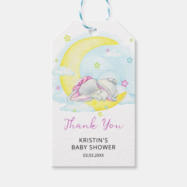 Sweet Dreams Baby Dusche Geschenkanhänger (Vorderseite)