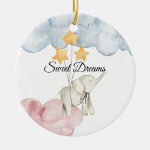 Sweet Dreams Baby Elephant 2021 Keramik Ornament