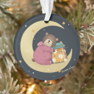 Sweet Dreams: Bären & Honey Illustration Ornament