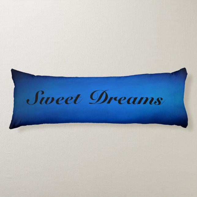 Sweet Dreams Blue Ombre Kissen (Vorderseite)