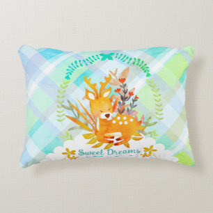 Sweet Dreams Deer Baby Accent Kissen