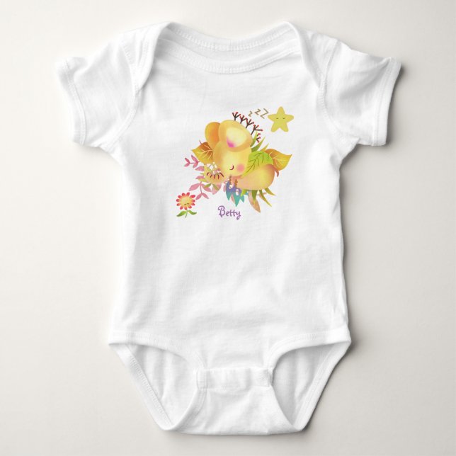 Sweet Dreams Elephant Baby Strampler (Vorderseite)