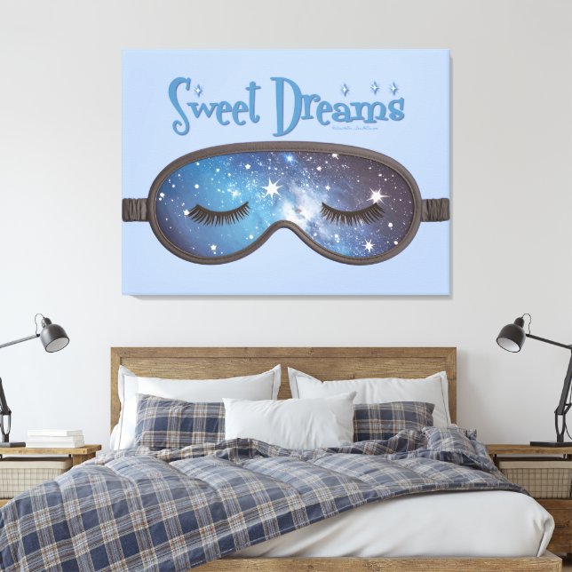 Sweet Dreams Face Mask Leinwanddruck (Insitu (Schlafzimmer))