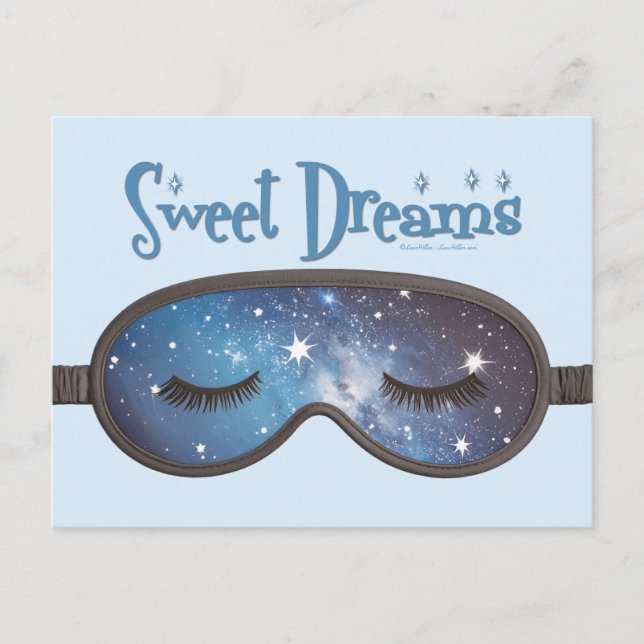 Sweet Dreams Face Mask Postkarte (Vorderseite)