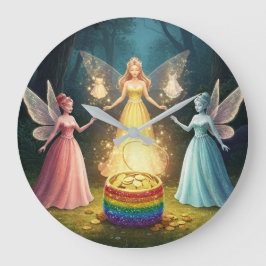 Sweet Dreams Fairy Brautparty Große Wanduhr